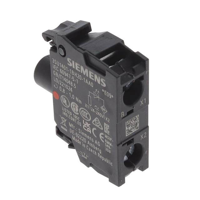 3SU14011BH201AA0 by Siemens - LED MODULE, RED,24-240VAC,SCREW