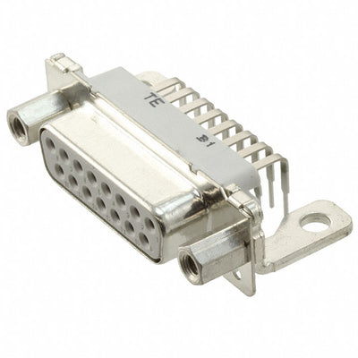 4-1393480-8 by TE Connectivity AMP Connectors - CONNECTOR D-SUB RCPT 15POS R/A SLDR