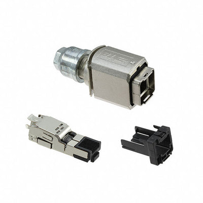 4-2120864-1 by TE Connectivity AMP Connectors - METAL PLUG RJ45 CAT5E 4P