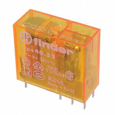 40.52.8.024.0000 by Finder Relays, Inc. - RELAY GEN PURPOSE DPDT 8A 24V