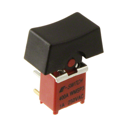 400AWMSP3R1BLKM6QE by E-Switch - ROCKER SWITCH SPDT 3A 120V