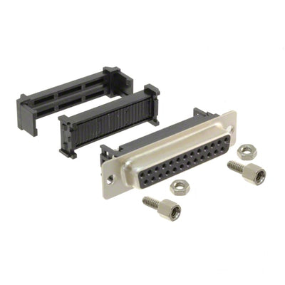 400F0-25-1-004S by CNC Tech - CONNECTOR D-SUB RCPT 25POS IDC