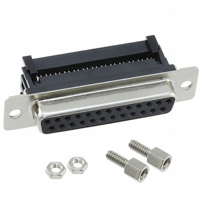 400F0-25-1-00 by CNC Tech - CONNECTOR D-SUB RCPT 25POS IDC