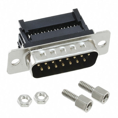 400M0-15-1-00 by CNC Tech - CONNECTOR D-SUB PLUG 15POS IDC