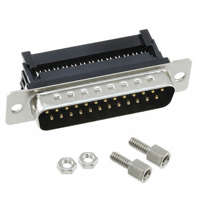 400M0-25-1-00 by CNC Tech - CONNECTOR D-SUB PLUG 25POS IDC