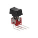 400MDP3R1BLKM7QE by E-Switch - ROCKER SWITCH DPDT3A 120V
