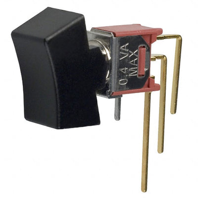 400MSP1R1BLKM7RE by E-Switch - ROCKER SWITCH SPDT 0.4VA 20V