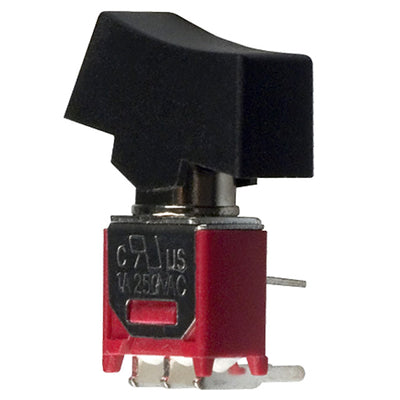 400MSP1R6BLKM6QE by E-Switch - ROCKER SWITCH SPDT 3A 120V