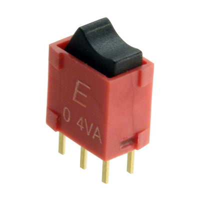 400UDP1R1BLKM2RE by E-Switch - ROCKER SWITCH DPDT0.4VA 20V