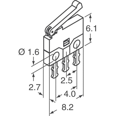 MDS007C by C&K - SNAP ACT ION SWITCH SPDT 300MA 30V