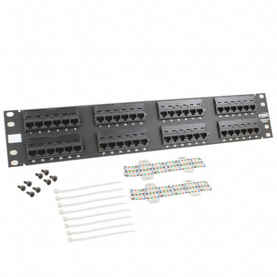 406331-1 by TE Connectivity AMP Connectors - CONNECTOR PANEL ASSY 48PORT RJ45