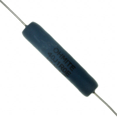 40J1R0E by Ohmite - RESISTOR 1 OHM 5% 10W AXIAL
