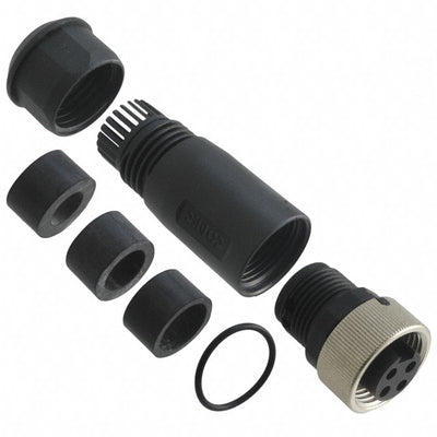 41-00002 by Conec - CONNECTOR PLUG FMALE 4POS GOLD SCREW