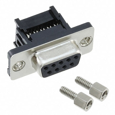 410F0-09-1-00 by CNC Tech - CONNECTOR D-SUB RCPT 9POS IDC