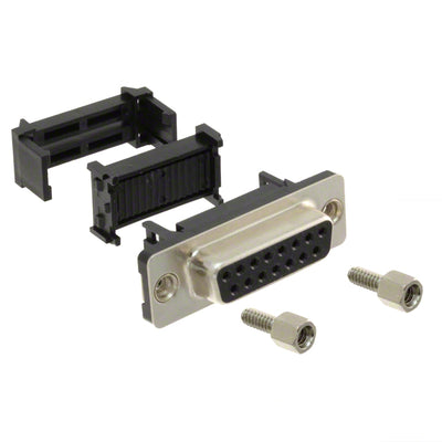 410F0-15-1-004S by CNC Tech - CONNECTOR D-SUB RCPT 15POS IDC
