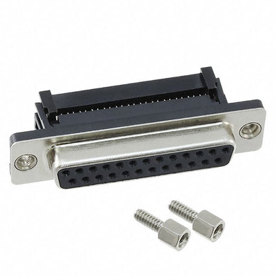 410F0-25-1-00 by CNC Tech - CONNECTOR D-SUB RCPT 25POS IDC