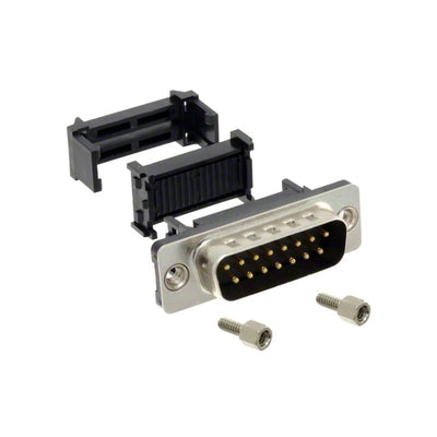 410M0-15-1-004S by CNC Tech - CONNECTOR D-SUB PLUG 15POS IDC