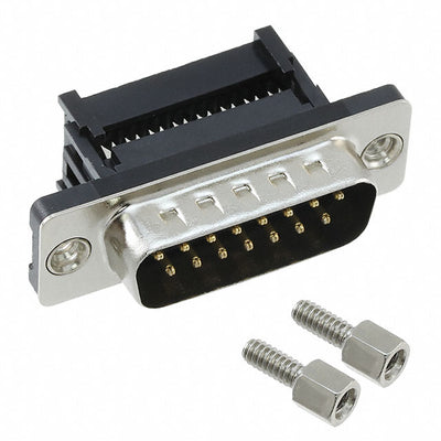 410M0-15-1-00 by CNC Tech - CONNECTOR D-SUB PLUG 15POS IDC