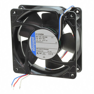 4114N/2H4 by ebm-papst Inc. - FAN AXIAL 119X38MM 24VDC WIRE