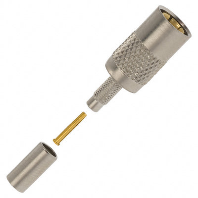 413985-4 by TE Connectivity AMP Connectors - CONNECTOR SMB PLUG STR 50 OHM CRIMP