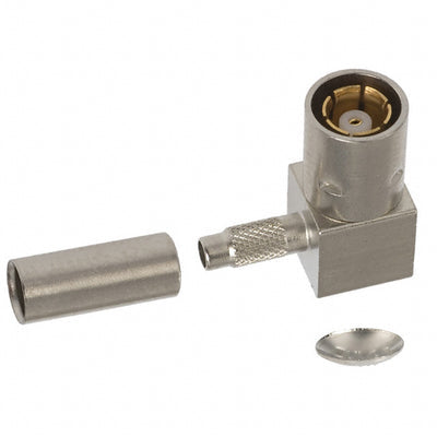 414002-3 by TE Connectivity AMP Connectors - CONNECTOR SMB PLUG R/A 50 OHM SOLDER