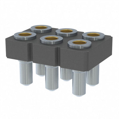 415-47-206-41-004000 by Mill-Max Manufacturing Corp. - CONNECTOR SOCKET 6POS 0.1 GOLD PCB