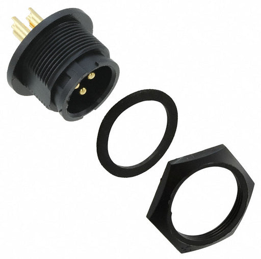 4182-3PG-3ES by Conxall/Switchcraft - CONNECTOR RECPT MALE 3P GOLD SLDR CUP