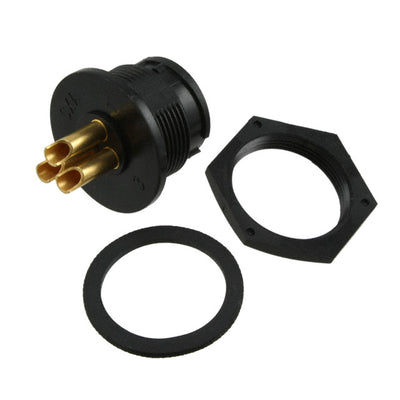 4182-3SG-300 by Conxall/Switchcraft - CONNECTOR RECPT FMALE 3P GOLD SLDR CUP