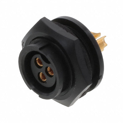 4182-3SG-3ES by Conxall/Switchcraft - CONNECTOR RECPT FMALE 3P GOLD SLDR CUP