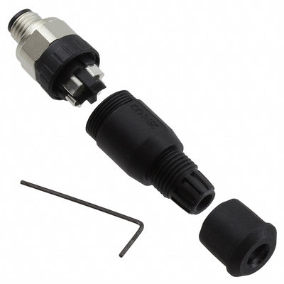42-00011 by Conec - CONNECTOR RECPT MALE 4POS GOLD SCREW