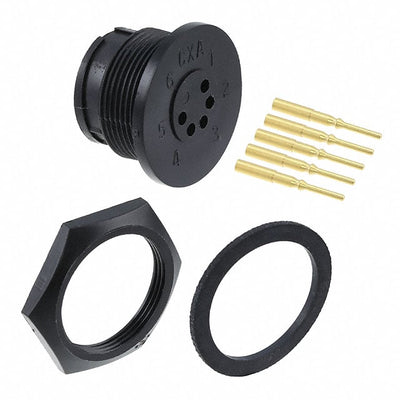 4280-5PG-300 by Conxall/Switchcraft - CONNECTOR RECPT MALE 5POS GOLD CRIMP