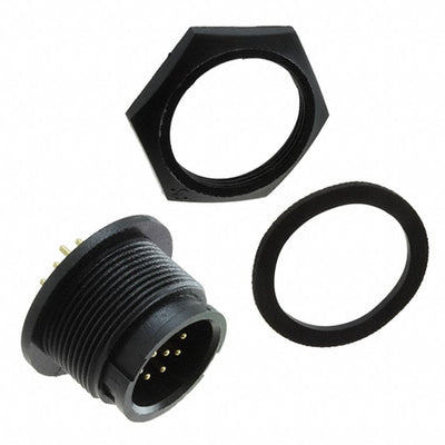 4281-9PG-300 by Conxall/Switchcraft - CONNECTOR RECPT MALE 9POS GOLD SOLDER