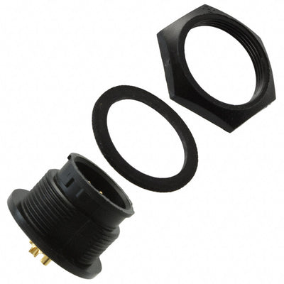 4282-4PG-300 by Conxall/Switchcraft - CONNECTOR RECPT MALE 4P GOLD SLDR CUP