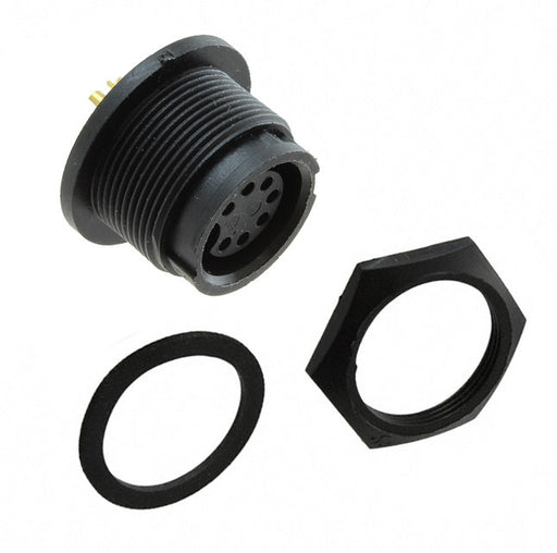 4282-7SG-3ES by Conxall/Switchcraft - CONNECTOR RECPT FMALE 7P GOLD SLDR CUP