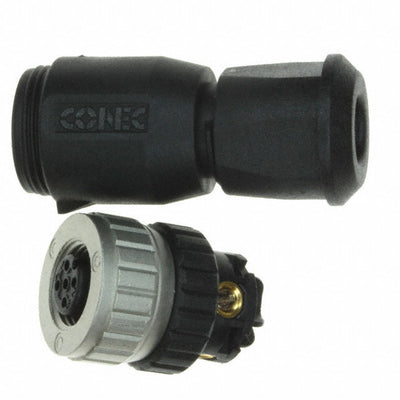 43-00092 by Conec - CONNECTOR PLUG FMALE 4POS GOLD SCREW