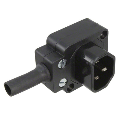 4300.0401 by SCHURTER Inc. - PWR ENT PLUG IEC320-2-2E R/A SCR