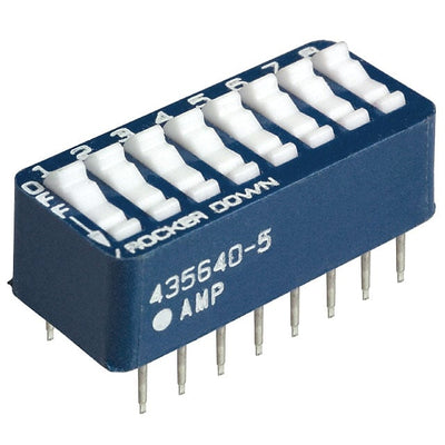435640-5 by TE Connectivity ALCOSWITCH Switches - STANDARD 8 POSITION DIP SWITCH
