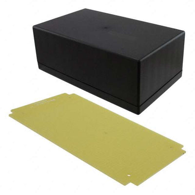 B30-7100 by Twin Industries - BOX ABS BLACK 6.300""L X 3.700""W