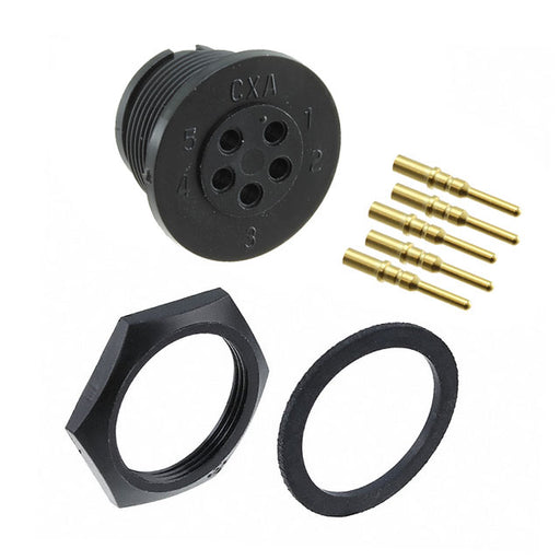4380-5PG-300 by Conxall/Switchcraft - CONNECTOR RECPT MALE 5POS GOLD CRIMP