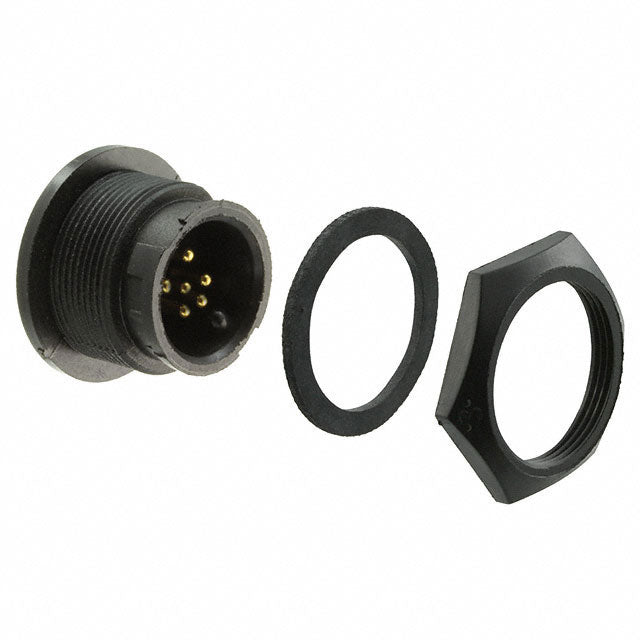 4381-6PG-300 by Conxall/Switchcraft - CONNECTOR RECPT MALE 6POS GOLD SOLDER