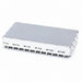 White USB hub with multiple ports on a white background