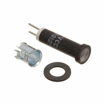 44-LRG12H-CWO by Visual Communications Company - VCC - PMI .250"" LED 12V TAB CLEAR RED/