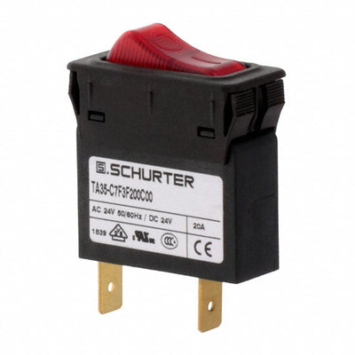 4435.0473 by SCHURTER Inc. - THERMAL CIRCUIT BREAKER20A 240VAC 32VDC