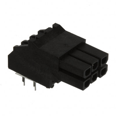 0447640601 by Molex - CONNECTOR RECPT 6POS 0.118 TIN PCB R/A