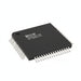 Electronic component with a black body and silver pins on a white background