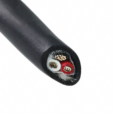 45053 BK005 by Alpha Wire - CABLE 3 COND 20AWG BLACK 100