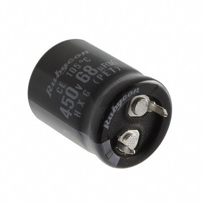 450HXG68MEFCSN20X25 by Rubycon - ALUMIN CAP 68UF 20% 450V SNAP