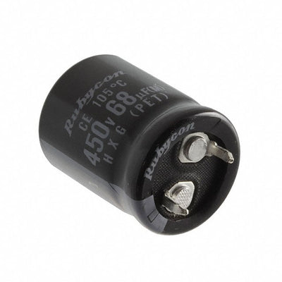 400HXG68MEFC20X25 by Rubycon - ALUMIN CAP 68UF 20% 400V SNAP