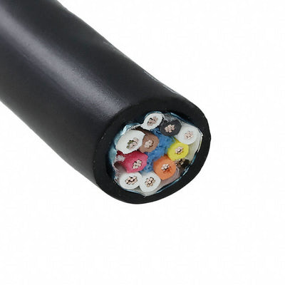 45375 BK005 by Alpha Wire - MULTI-PAIR 10COND 18AWG BLK 100