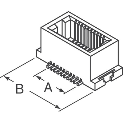 40P5.0-JMDSS-G-1-TF(LF)(SN) by JST Sales America Inc. - CONNECTOR PLUG 40POS SMD GOLD